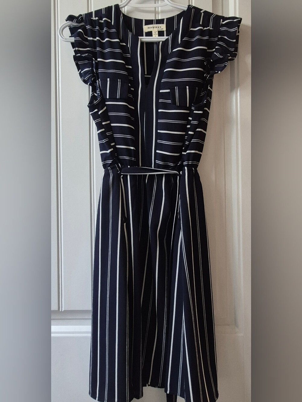 Womens Monteau Midi Dress Size Large